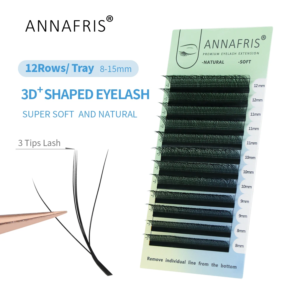 Eyelash Extensions Classic - ANNAFRIS 3D W trzy rdzenie przedłużanie