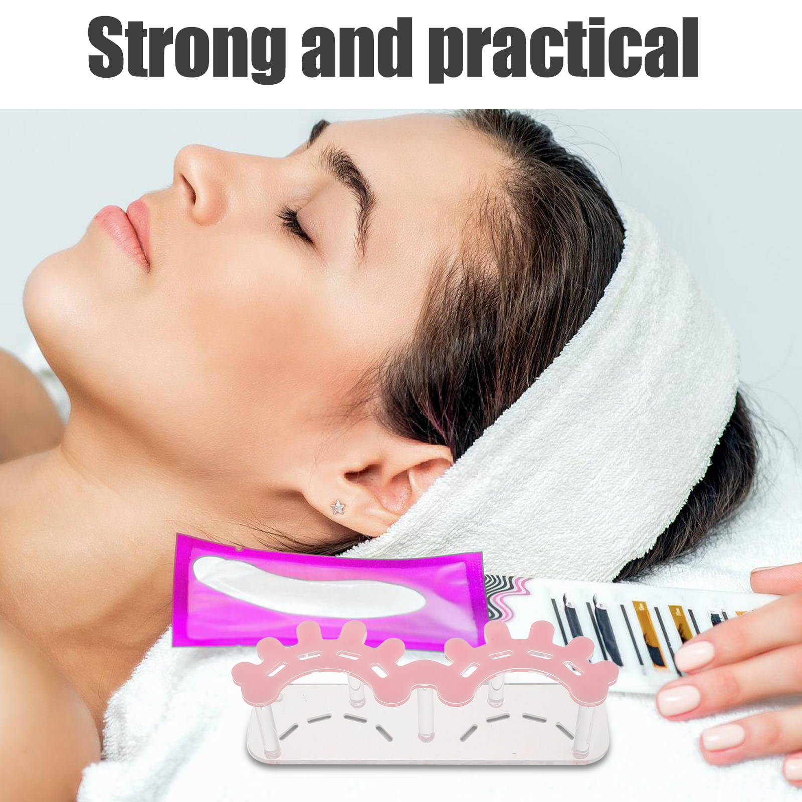 Eyelash Extension No 8 - 8-półkowy akrylowy organizer na pęsety do