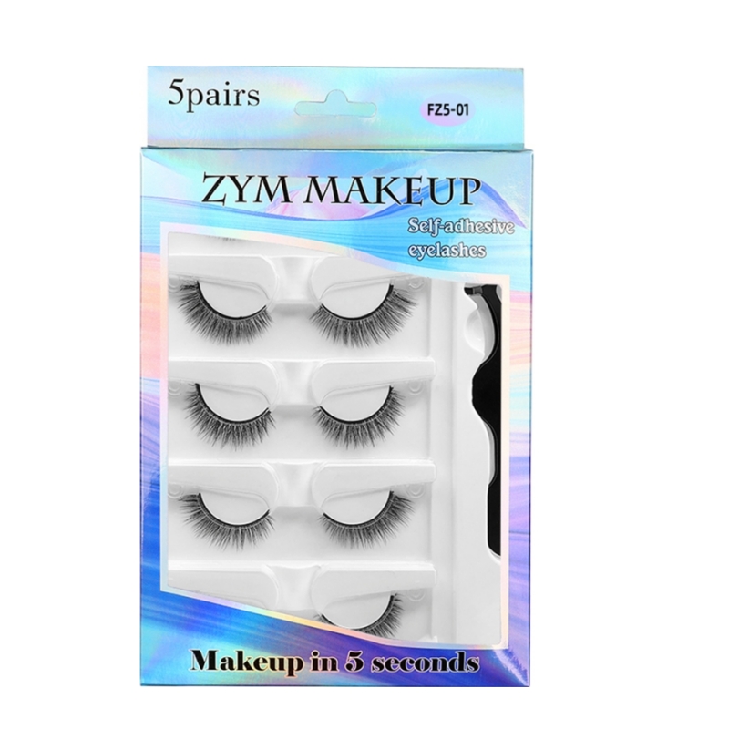5 PAR sztucznych rzęs bez klej – Eyelash Extension Glue For Sensitive Eyes recenzja i cena