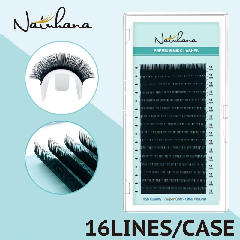 NATUHANA Korea PBT 16 rzędów B – Eyelash Extension Korea Natural recenzja i cena