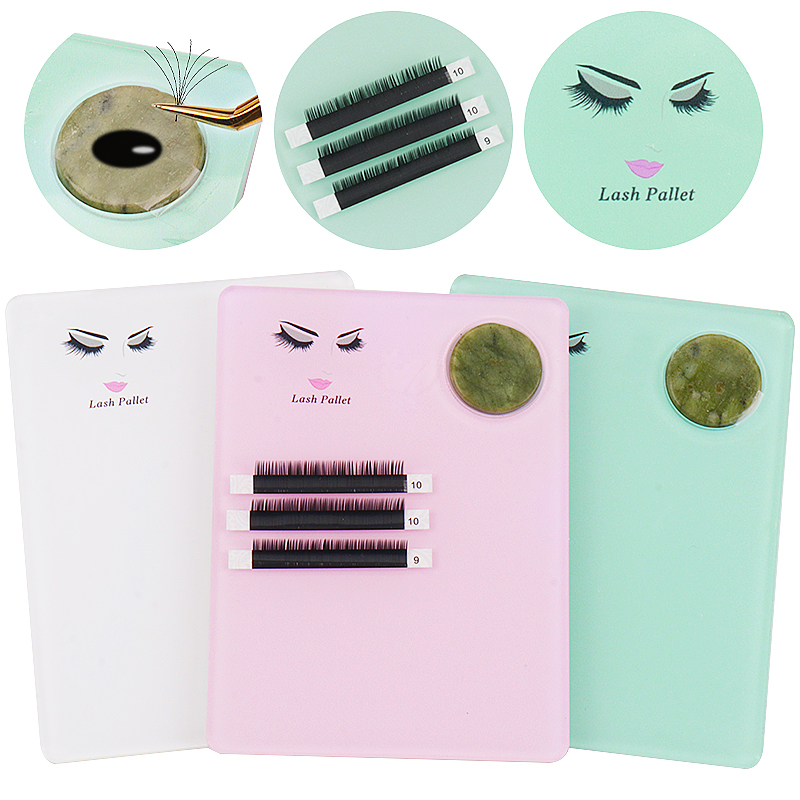 1 sztuk akrylowy jadeitowy kam – Eyelash Extension Menu recenzja i cena