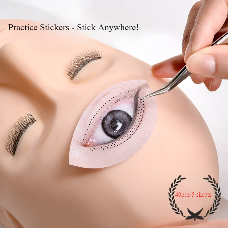 40 sztuk/5 arkuszy naklejek do – Eyelash Extension Menu recenzja i cena