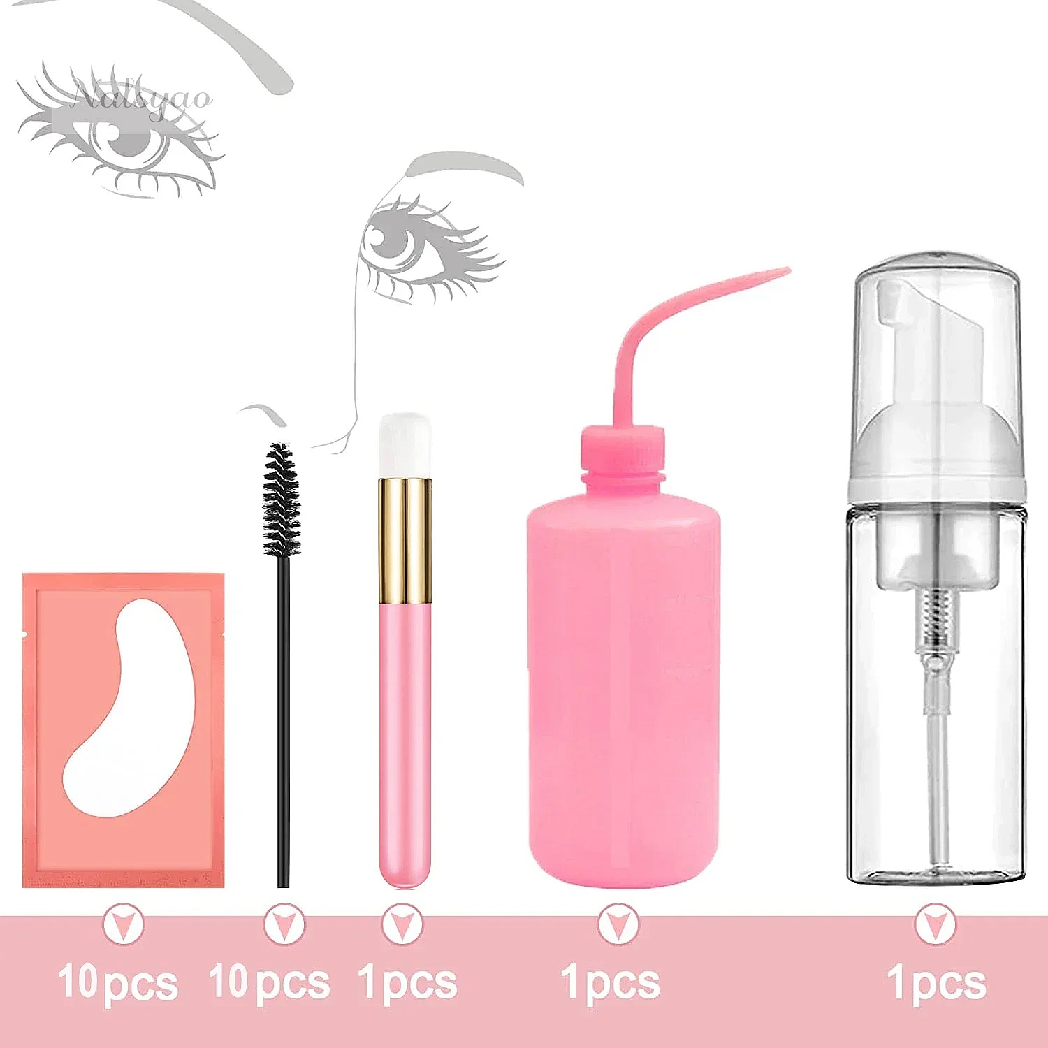 Zestaw do czyszczenia rzęs po  – Eyelash Extension Wash recenzja i cena