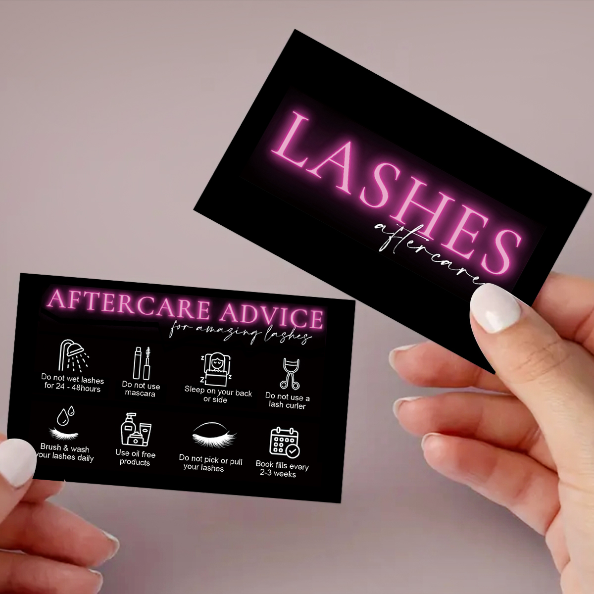 50 sztuk/partia marmurowa kart – Eyelash Extension Menu recenzja i cena