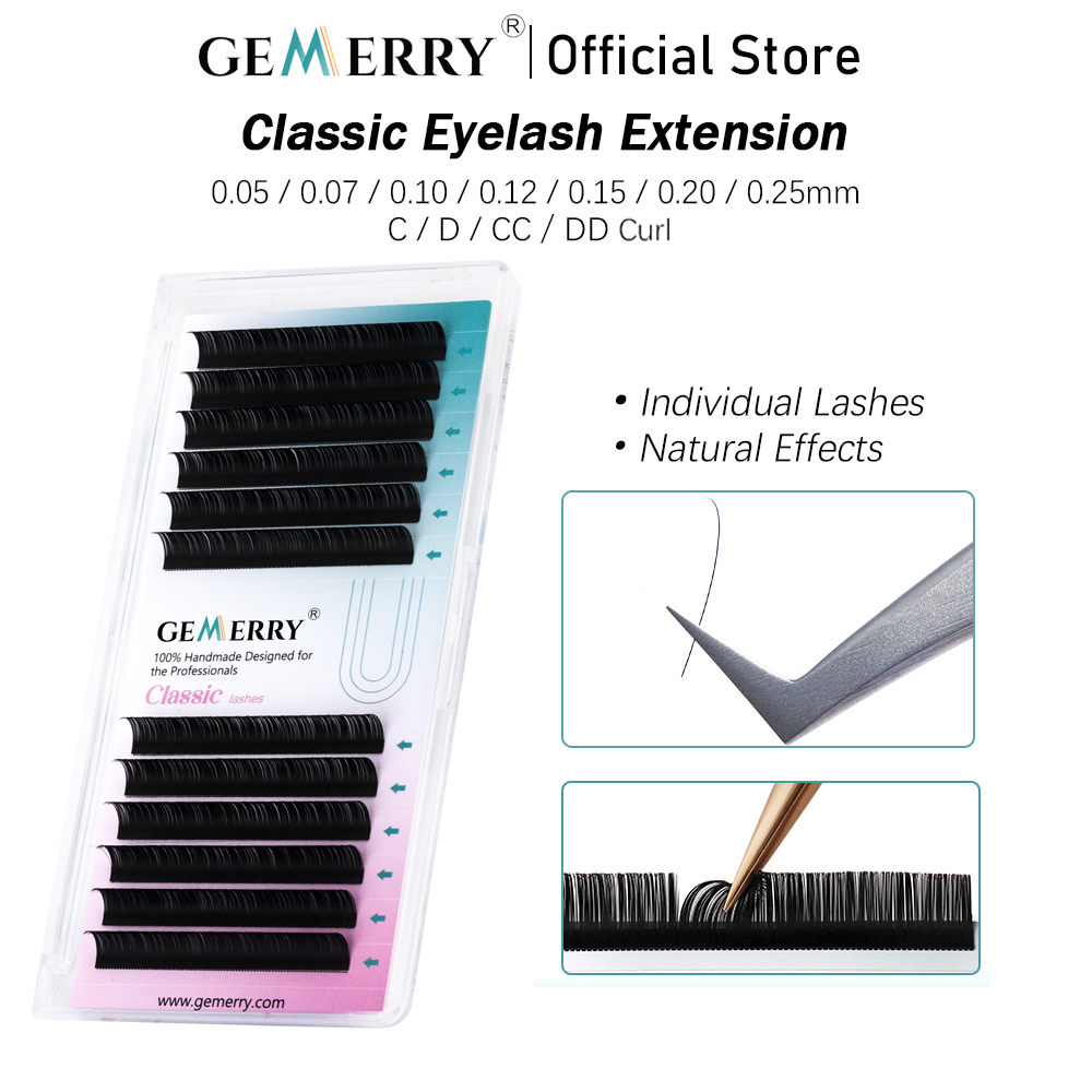 GEMERRY 25mm Pojedyncze Rzęsy  – Eyelash Extension Korea Natural recenzja i cena