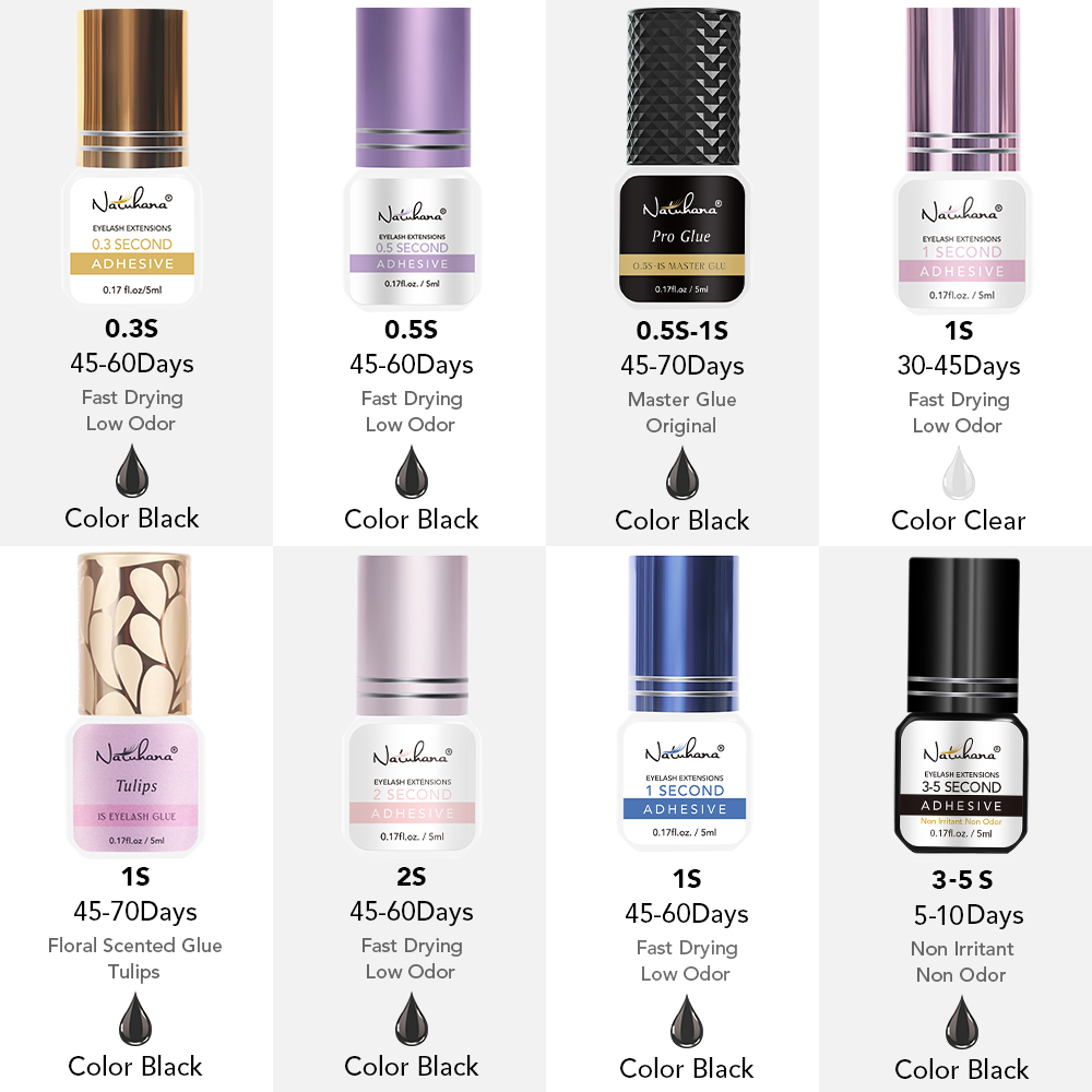 NATUHANA Klej do rzęs o kwiato – Eyelash Extension Glue For Sensitive Eyes recenzja i cena