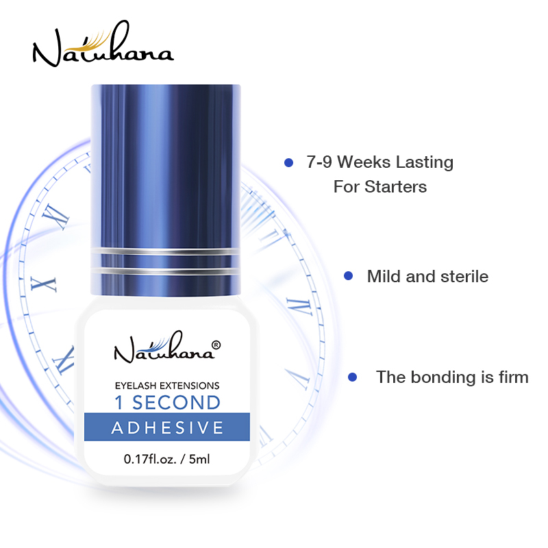 NATUHANA Klej do rzęs o kwiato – Eyelash Extension Glue For Sensitive Eyes recenzja i cena