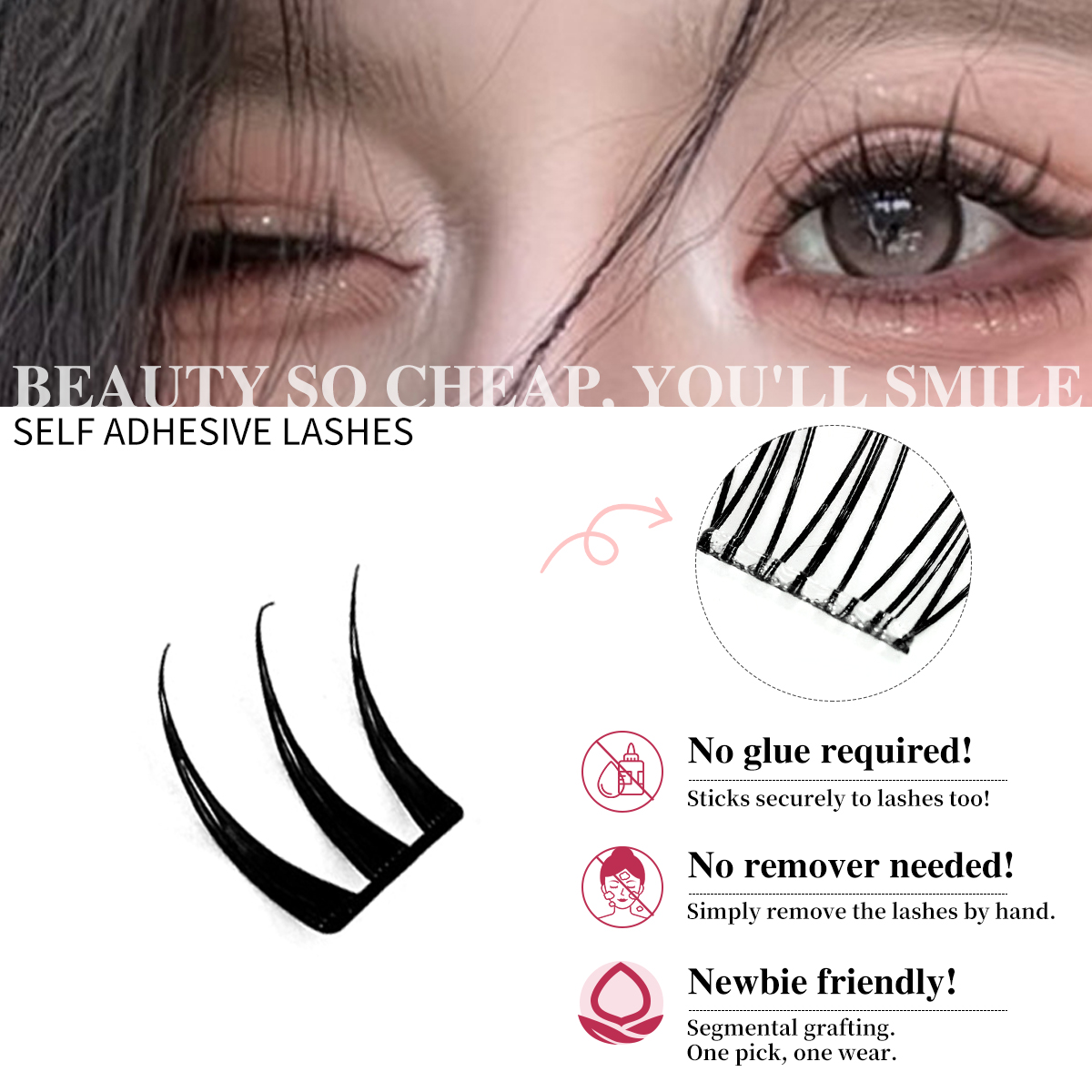 Kępki rzęs bez kleju, seria ul – Eyelash Extension Menu recenzja i cena